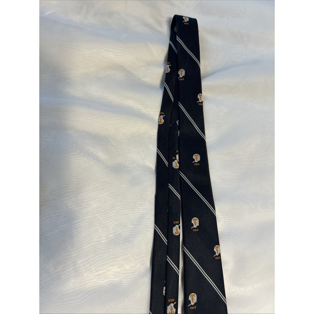 Tennessee TN Vols Football Helmet Tie Blue Orange White - Picture 3 of 7